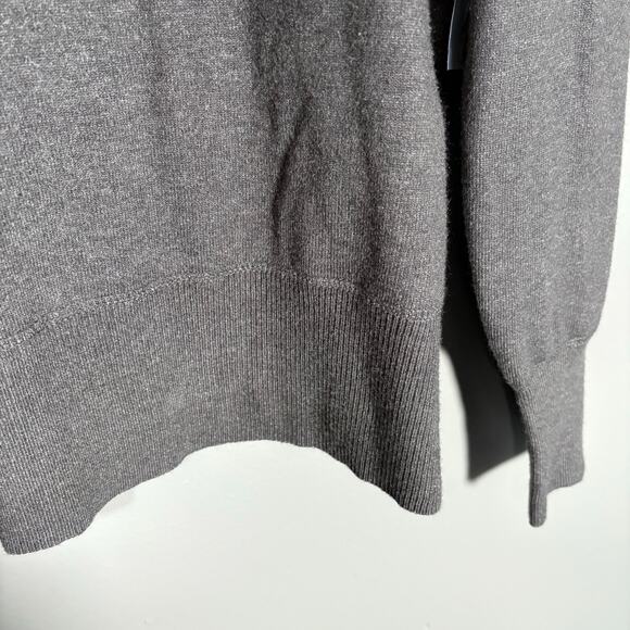 Liz Claiborne NWT Womens Charcoal Gray Minimalist Sweater - Size Large - Classic - Picture 3 of 7